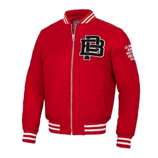 Kurtki męskie - Kurtka męska Pitbull Silverwing Padded Varsity czerwona 522026 S - grafika 1