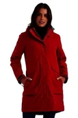 Płaszcze damskie - killtec Damski Parka/wodoodporny płaszcz z odpinanym kapturem Damen Funktionsparka, czerwony, 38, 43284-000 - miniaturka - grafika 1