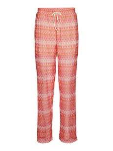 Vero Moda Spodnie "Dicte" w kolorze jasnoróżowo-czerwonym - Spodnie damskie - miniaturka - grafika 1