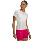 Koszulki i topy damskie - Damska koszulka do biegania Under Armour UA Trail Run SS - biała - miniaturka - grafika 1