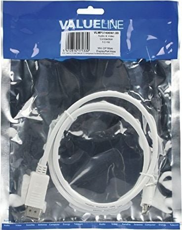 Kabel Value DisplayPort Mini - HDMI biały 11.99.5790