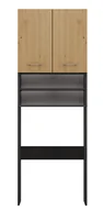 Szafki łazienkowe - Szafka nad pralkę z półkami - antracyt + dąb artisan S3-R65 - miniaturka - grafika 1