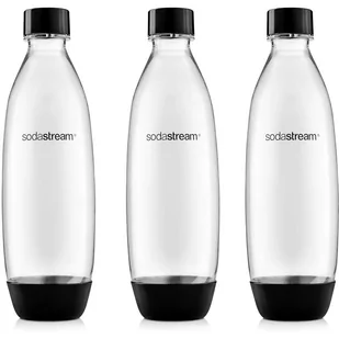 Sodastream SodaStream TriPack butelki 3x1l czarna 0000011444 - Shakery i bidony sportowe - miniaturka - grafika 1