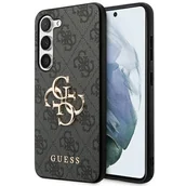 Etui i futerały do telefonów - Guess GUHCS23FE4GMGGR S23 FE S711 szary/grey hardcase 4G Big Metal Logo - miniaturka - grafika 1