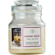 Świece - Purple River sojowa naturalna świeca zapachowa w szkle 4 oz 113 g - Whiskey Honey - miniaturka - grafika 1