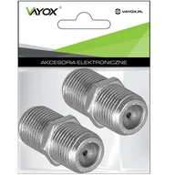 Inne akcesoria audio-wideo - Złącze "F" gniazdo - gniazdo (beczka) LB0034 Vayox (opakowanie 2szt) PAK. - miniaturka - grafika 1