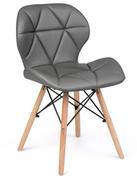 Krzesła - Sofotel Nowoczesne krzesło skandynawskie Sofotel Sigma - szare 270202 - miniaturka - grafika 1