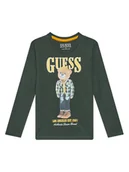 Bluzki damskie - Guess Bluzka N5BI04I3Z14 Zielony Regular Fit - miniaturka - grafika 1