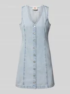 Sukienki - Sukienka jeansowa z listwą guzikową na całej długości model ‘THORA’ - miniaturka - grafika 1