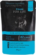 Mokra karma dla kotów - Korzystny pakiet mieszany Fitmin Cat For Life Adult, 56 x 85 g - Kaczka - miniaturka - grafika 1