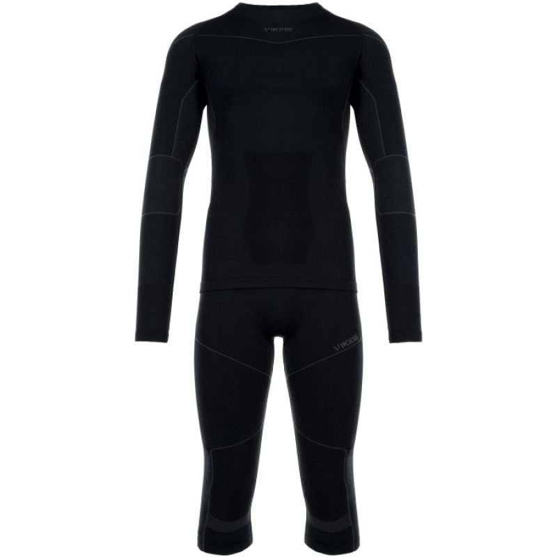 Bielizna męska VIKING Gary 3/4 Set Bamboo roz. L czarna