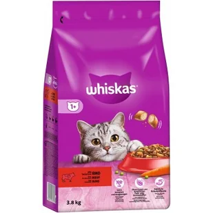 Whiskas 1+ Adult Wołowina 3,8 kg - Mokra karma dla kotów - miniaturka - grafika 1