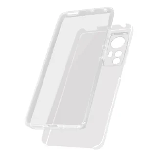 Etui 360° do Xiaomi 12 /12X Elastyczny przód i sztywny tył — przezroczyste - Etui i futerały do telefonów - miniaturka - grafika 1