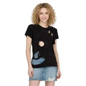 Koszulki i topy damskie - Koszulka damska Diesel Raty Tank-Top czarna t-shirt z wycięciami-XS - miniaturka - grafika 1