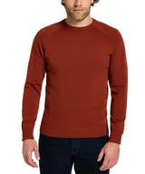 Swetry męskie - Sweter Męski Brązowy Lee 112355672 Clean Raglan Sweat Er Sweet Maple Xl - miniaturka - grafika 1