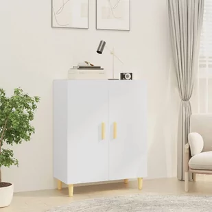 Lumarko Szafka, biała, 70x34x90 cm, materiał drewnopochodny - Szafki do salonu - miniaturka - grafika 1