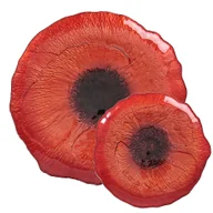 Tace i patery - Zestaw talerzy do ciasta czerwonych dla 6 osób MAK - miniaturka - grafika 1