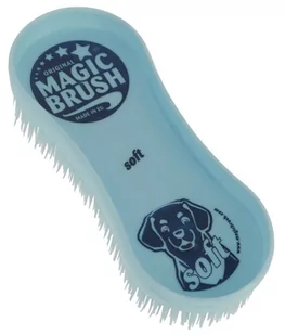 Magic brush Magic Brush Soft - miękka szczotka do czyszczenia psów i koni, mix kolorów do wyboru - błękitny MB-81954 - Szczotki i furminatory - miniaturka - grafika 1