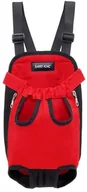 Transportery dla kotów - Nosid�o, dla psa, czerwone, M, ob.50cm, d�. 34cm, �apy ty�/prz�d odleg�o�� 13cm - miniaturka - grafika 1