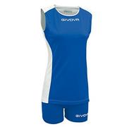 Givova KITV06, unisex, niebieski/biały, XS