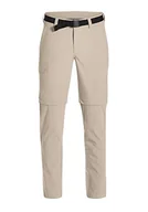 Bielizna sportowa męska - Maier Sports męskie spodnie TORID Slim Zip Wander, beżowy, 23 133023 - miniaturka - grafika 1