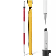 Poziomice, łaty, miary - Tyczka geodezyjna pod pryzmat lustro składana śr. 32mm długość 2.5m - miniaturka - grafika 1