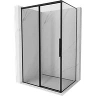 Kabiny prysznicowe - Mexen Rox kabina prysznicowa rozsuwana lewa 150 x 95 cm, czarna ramka, czarna - 8C2-150-095-70-70-L - miniaturka - grafika 1