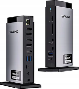 Stacja dokująca WAVLINK potrójna do laptopa 4K60Hz100W M1 M2 M3 Mac Windows - Stacje dokujące i replikatory portów - miniaturka - grafika 1