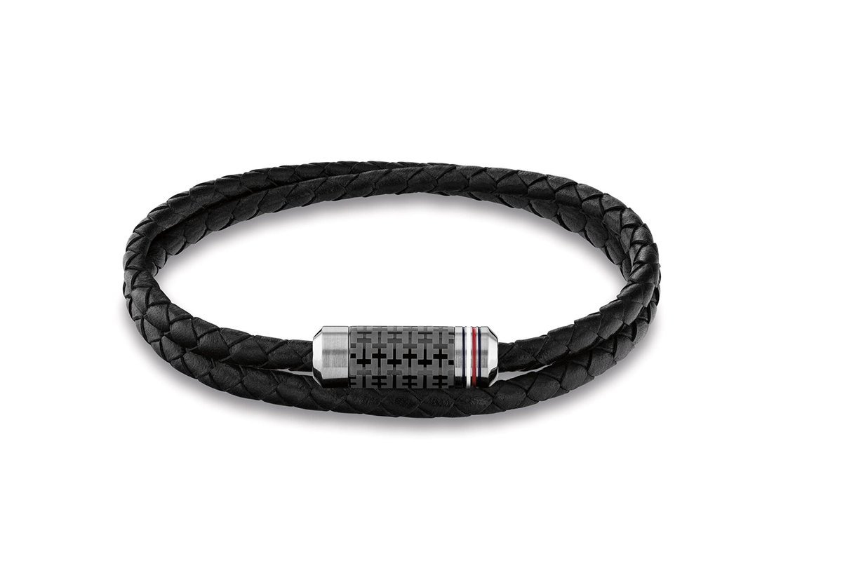 Bransoleta Tommy Hilfiger 2790327 - Elegancki Design, Długość 19Cm, Kolor Czarny