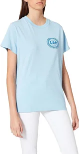 Damska koszulka t-shirt Lee EMLBEM TEE XS - Koszulki i topy damskie - miniaturka - grafika 1