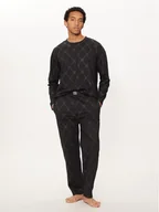 Piżamy męskie - Hugo Piżama 50525282 Czarny Regular Fit - miniaturka - grafika 1