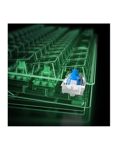 D-E layout - Sharkoon SKILLER SGK50 S4, gaming keyboard Kolor: BIAŁY/Kolor: CZARNY, Kailh Blue - Klawiatury - miniaturka - grafika 1