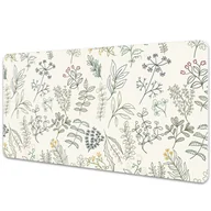 Podkładki na biurko - Mata z nadrukiem na biurko Zielone liście 90x45 cm - miniaturka - grafika 1