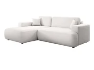 Narożniki - Kondela Narożnik ze składaną i miejscem do przechowywania Gary Roh L - biały - miniaturka - grafika 1