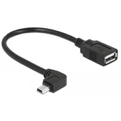 Adaptery i przejściówki - Delock mini USB - USB host OTG (kątowy) 83245 - miniaturka - grafika 1