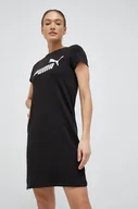 Sukienki - Puma sukienka kolor czarny mini prosta - miniaturka - grafika 1