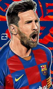 PODKŁADKA POD MYSZ Nadruk 22x18 cm Lionel Messi FC Barcelona PSG Prezent - Podkładki pod mysz - miniaturka - grafika 1