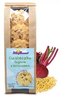 Malwa Ciastka Jaglane z Burakiem 120g - Desery dla dzieci - miniaturka - grafika 1