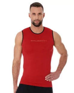 Bezrękawnik termoaktywny męski Brubeck 3D Run PRO SL10290 czerwony - Koszulki sportowe męskie - miniaturka - grafika 1