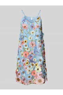 Sukienka koktajlowa na cienkich ramiączkach model FLOWERING - YAS - Sukienki - miniaturka - grafika 1