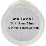 Etykiety do drukarek - Etykieta PRISM LW 11355 19 x 51 mm 500 szt. ZDL-LW11355 - miniaturka - grafika 1