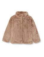 Kurtki i płaszcze dla dziewczynek - NAME IT Nmfmalsi Faux Fur Jacket Pb Camp kurtka pluszowa, silver mink, 80 cm - miniaturka - grafika 1