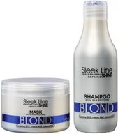 Zestawy kosmetyków damskich - Sleek Stapiz Stapiz Line Blond - zestaw neutralizujący żółte odcienie włosów, szampon 300ml i maska 250ml 68/zestaw - miniaturka - grafika 1