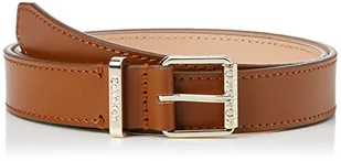 Calvin Klein Damski pasek z klamrą rolkową, koniak, 75, Brązowy, 75 - Paski - miniaturka - grafika 1