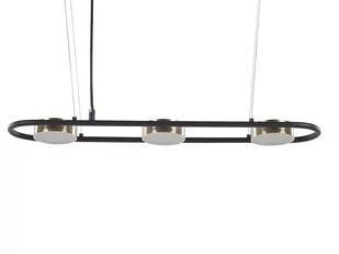 Lampa Wisząca Led 3-punktowa Metalowa Czarno-mosiężna Mali! - Lampy sufitowe - miniaturka - grafika 1