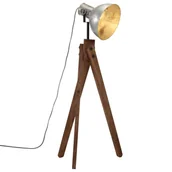 Lampy stojące - vidaXL Lampa stojąca, 25 W, srebro vintage, 45x45x120 cm, E27 - miniaturka - grafika 1