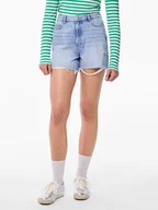 Spodenki damskie - Pieces Szorty dżinsowe "Summer" w kolorze błękitnym - miniaturka - grafika 1