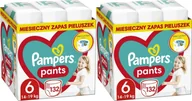 Pieluchy - Pampers Pieluchomajtki 6, 14-19 kg, 132 szt. x2 - miniaturka - grafika 1