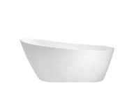 Wanny - Besco Melody Wanna wolnostojąca 150x80 cm biały połysk + maskownica syfonu z przelewem biała WAS-150-MBI - odbiór osobisty: Kraków, Warszawa - miniaturka - grafika 1