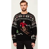Swetry męskie - POLO RALPH LAUREN Wełniany sweter | Loose fit - miniaturka - grafika 1